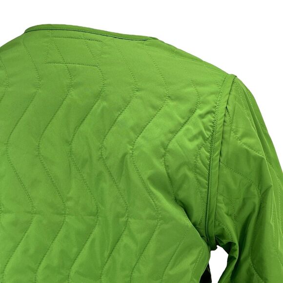 Stussy Women's Quilted Jacket Vest Convertible Nylon Ranch Green Streetwear M - Picture 5 of 14